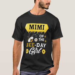 Camiseta Mimi De La Familia Chica De Cumpleaños De Abeja Qu
