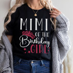 Camiseta Mimi de la familia del Personalizado Chica de Cump<br><div class="desc">¡Mimi de la familia de personalizados de cumpleaños que concuerdan con camisetas de escuadrón de cumpleaños personalizados es perfecto para tu próxima fiesta de cumpleaños para tu niñita! Estos camisetas únicos y elegantes harán que todo el mundo se sienta especial. Cada camisa está hecha con una tela suave y cómoda...</div>