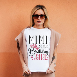 Camiseta Mimi de la familia del Personalizado Chica de Cump