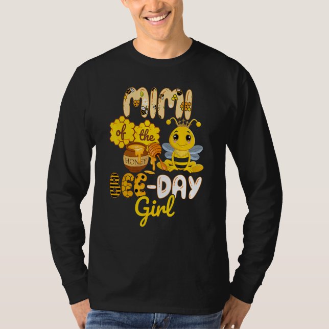 Camiseta Mimi De La Fiesta De Cumpleaños Del Chica Bee Day (Anverso)