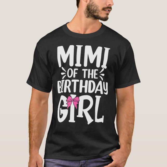 Camiseta Mimi De La Matc De La Familia Del Chica De Cumplea (Anverso)