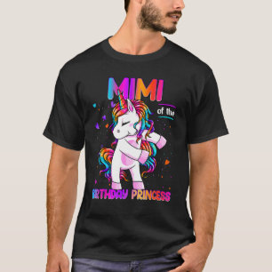 Camiseta Mimi de la princesa de cumpleaños Chica Dabbing Un