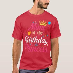Camiseta Mimi De La Princesa De Cumpleaños Cute Mamá