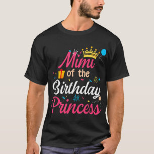 Camiseta Mimi De La Princesa De Cumpleaños Cute Mamá