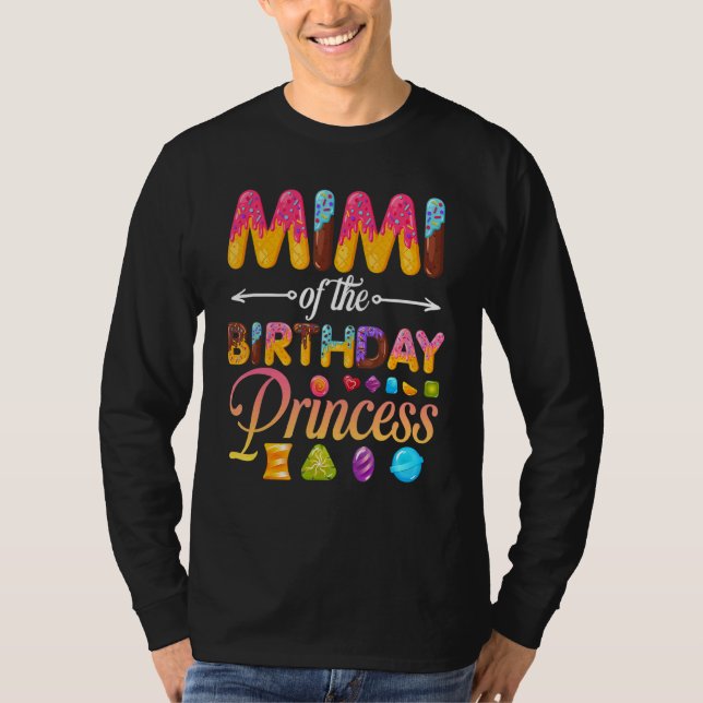 Camiseta Mimi De La Princesa De Cumpleaños Donut Chica De C (Anverso)