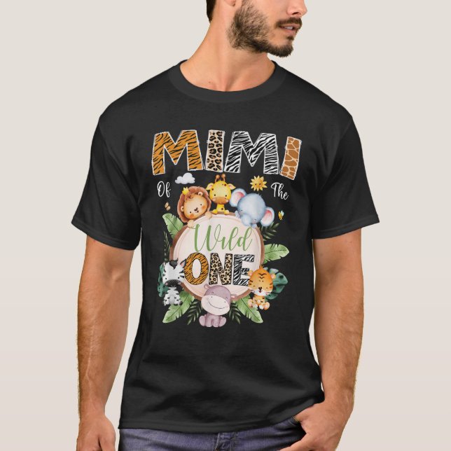 Camiseta Mimi De La Selva Salvaje De Un Primer Cumpleaños Y (Anverso)