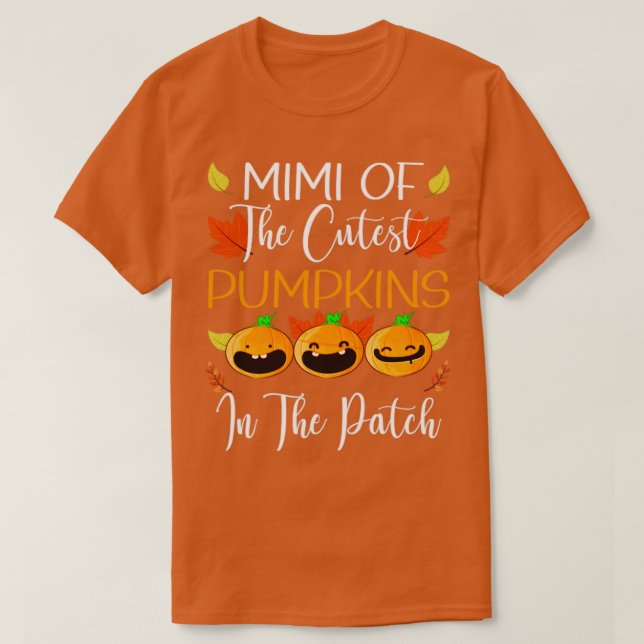 Camiseta Mimi de las calabazas más bonitas del parche (Diseño del anverso)