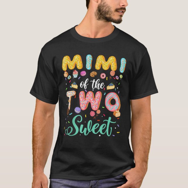 Camiseta Mimi De Los Dos Dulces Chicas De Cumpleaños Donut  (Anverso)