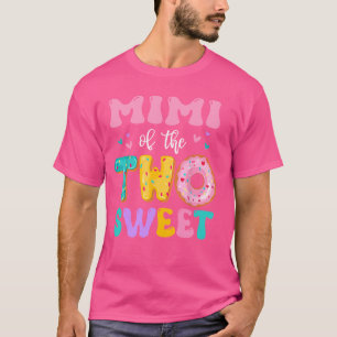 Camiseta Mimi De Los Dos Dulces Chicas De Cumpleaños Donut