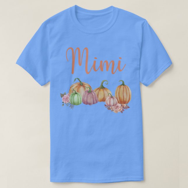 Camiseta Mimi De Pequeña Calabaza Primer Cumpleaños Calabaz (Diseño del anverso)