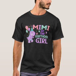 Camiseta Mimi Del Chica De Cumpleaños Saurus Rex Dinosaur P