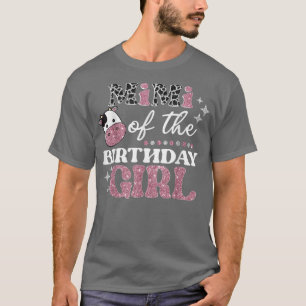 Camiseta Mimi Del Cumpleaños De La Chica Cow Farm Birthday