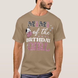 Camiseta Mimi Del Cumpleaños De La Chica Cow Farm Birthday 