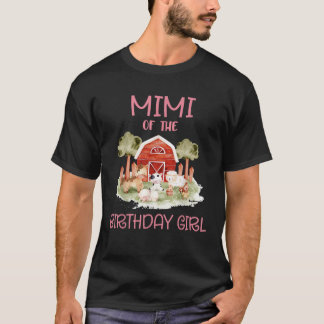 Camiseta Mimi del cumpleaños de un animal de granja de Chic