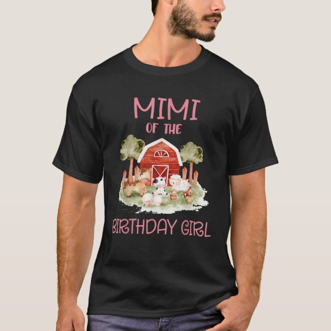 Camiseta Mimi del cumpleaños de un animal de granja de Chic (Anverso)
