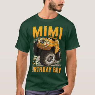 Camiseta Mimi del Cumpleaños del Niño Camión Monstruo Cumpl