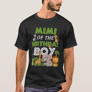 Camiseta Mimi Del Fiesta De Animales De Birthday Boy Zoo