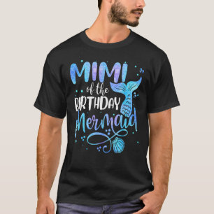 Camiseta Mimi Del Fiesta De La Familia De La Sirena De Cump