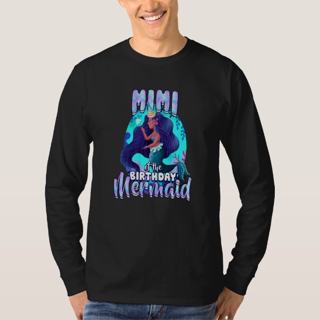 Camiseta Mimi Del Fiesta Familiar De Cumpleaños De La Siren (Anverso)
