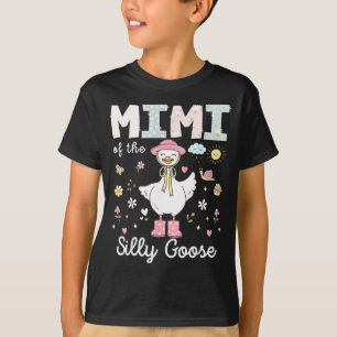 Camiseta Mimi del ganso tonto chica cumpleaños 1 familia