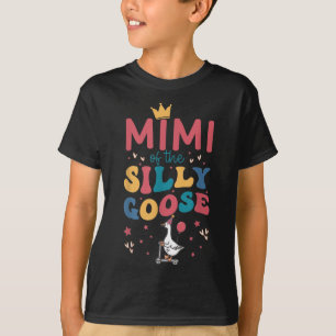 Camiseta Mimi del ganso tonto chica cumpleaños 1 familia D