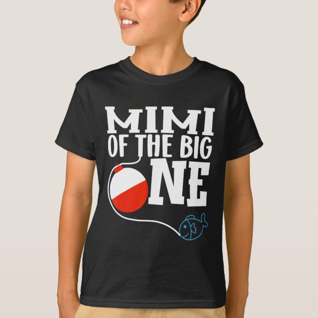 Camiseta Mimi Del Gran Niño Pescador Primer Cumpleaños Ofi (Anverso)