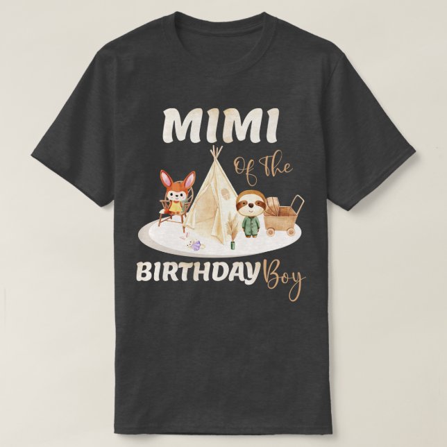 Camiseta Mimi Del Niño De Cumpleaños (Diseño del anverso)