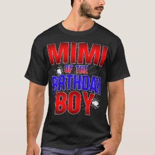 Camiseta Mimi Del Niño De Cumpleaños Costume Spider Web Bda