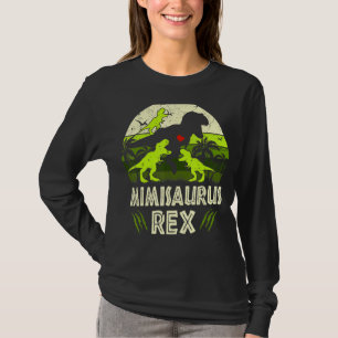 Camiseta Mimi Dinosaur T Rex Mimisaurus 3 Niños Fam Matemát