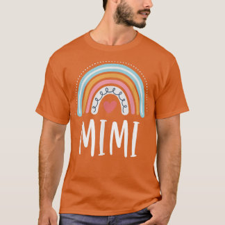 Camiseta Mimi Gifts For Grandma Family Rainbow Graphic 