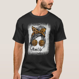 Camiseta Mimi Life Messy Bun Gafas de sol blanqueadas Mothe