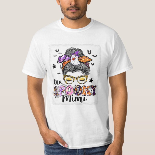 Camiseta Mimi Messy Bun Halloween (Anverso)