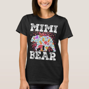 Camiseta Mimi oso mamá abuela floral feliz día de la madre 