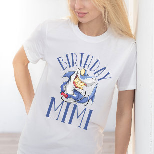 Camiseta Mimi Personalizado Gamer Shark Tema fiesta de cump