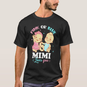 Camiseta Mimi Rosa O Azul Te Ama Abuela