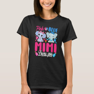 Camiseta Mimi Rosa O Azul Te Ama El Elefante Revelador De G
