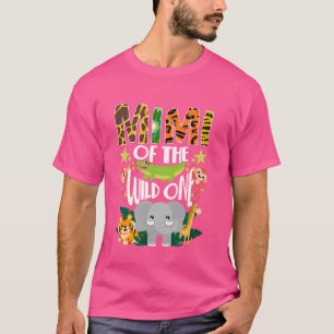 Camiseta Mimi Safari 1 cumpleaños salvaje Una jungla de zoo