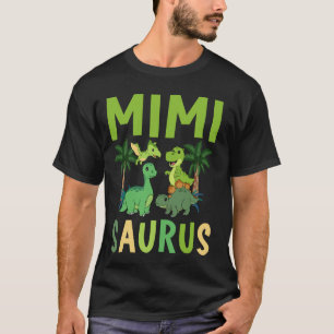 Camiseta Mimi Saurus Cumpleaños Dinosaurio Niño Niña Famili