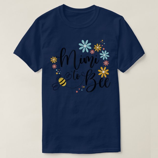 Camiseta Mimi To Bee, Una Invitación De Embarazo Muy Agrada (Diseño del anverso)