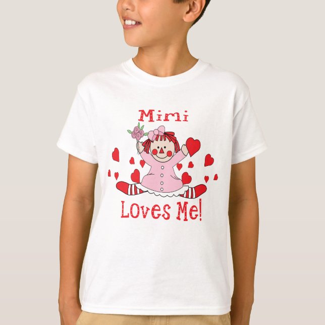 Camiseta Mimi yo del amor muñeca de trapo (Anverso)