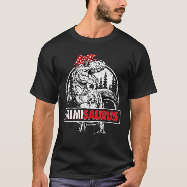 Camiseta Mimisaurus T Rex Dinosaur Mimi Saurus Día de la Ma (Anverso)