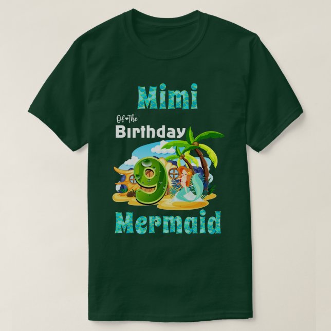Camiseta Mimno Cuto Del Noveno Cumpleaños (Diseño del anverso)