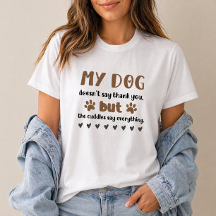Camiseta Mimos de Perro Dicen Todo Mamá Perro