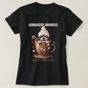 Camiseta Mimos de Schnauzer y Chocolate Caliente
