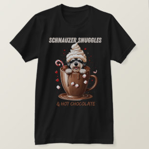 Camiseta Mimos de Schnauzer y Chocolate Caliente