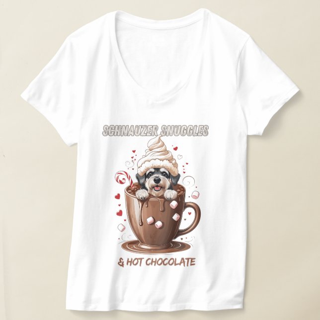 Camiseta Mimos de Schnauzer y Chocolate Caliente (Distribución )