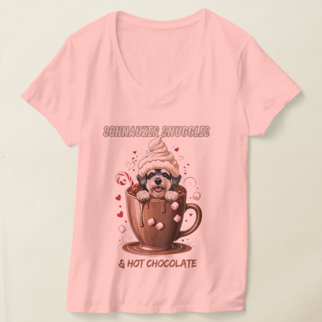 Camiseta Mimos de Schnauzer y Chocolate Caliente (Distribución )