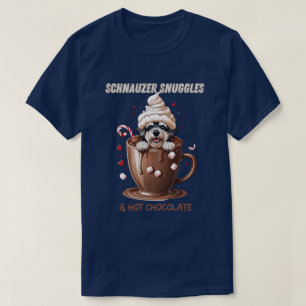 Camiseta Mimos de Schnauzer y Chocolate Caliente