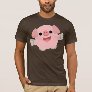 Camiseta mimosa del cerdo del dibujo animado
