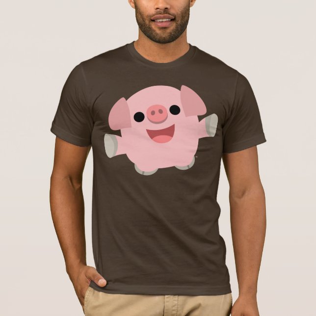 Camiseta mimosa del cerdo del dibujo animado (Anverso)